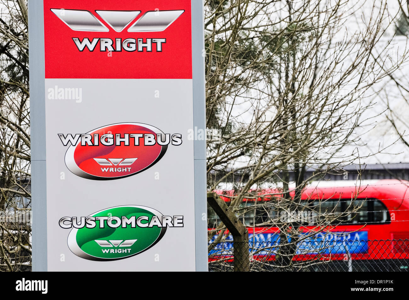 Ballymena, Northern Ireland. 17 Jan 2014 - Wrightbus wins the major part of a £70m contract for FirstGroup to build energy efficient buses which use regenerative braking to reduce fuel consumption. Credit:  Stephen Barnes/Alamy Live News Stock Photo