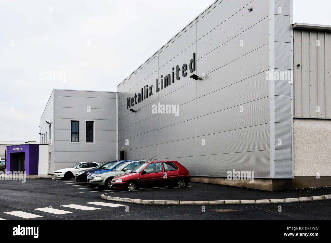 Ballymena, Northern Ireland. 17 Jan 2014 - Metallix Limited fabrication plant in Ballymena, Northern Ireland, which specialises in precision laser cutting of steel and aluminium.  Part of the Wrightbus group. Credit:  Stephen Barnes/Alamy Live News Stock Photo