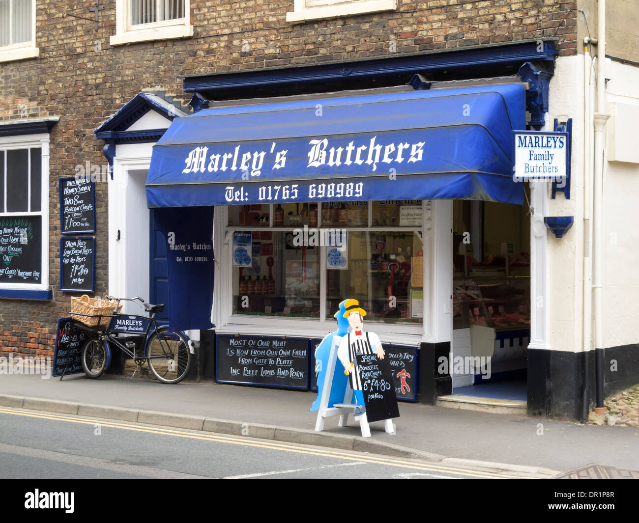 Traditional Butchers Ripon North Yorkshire England Stock Photo