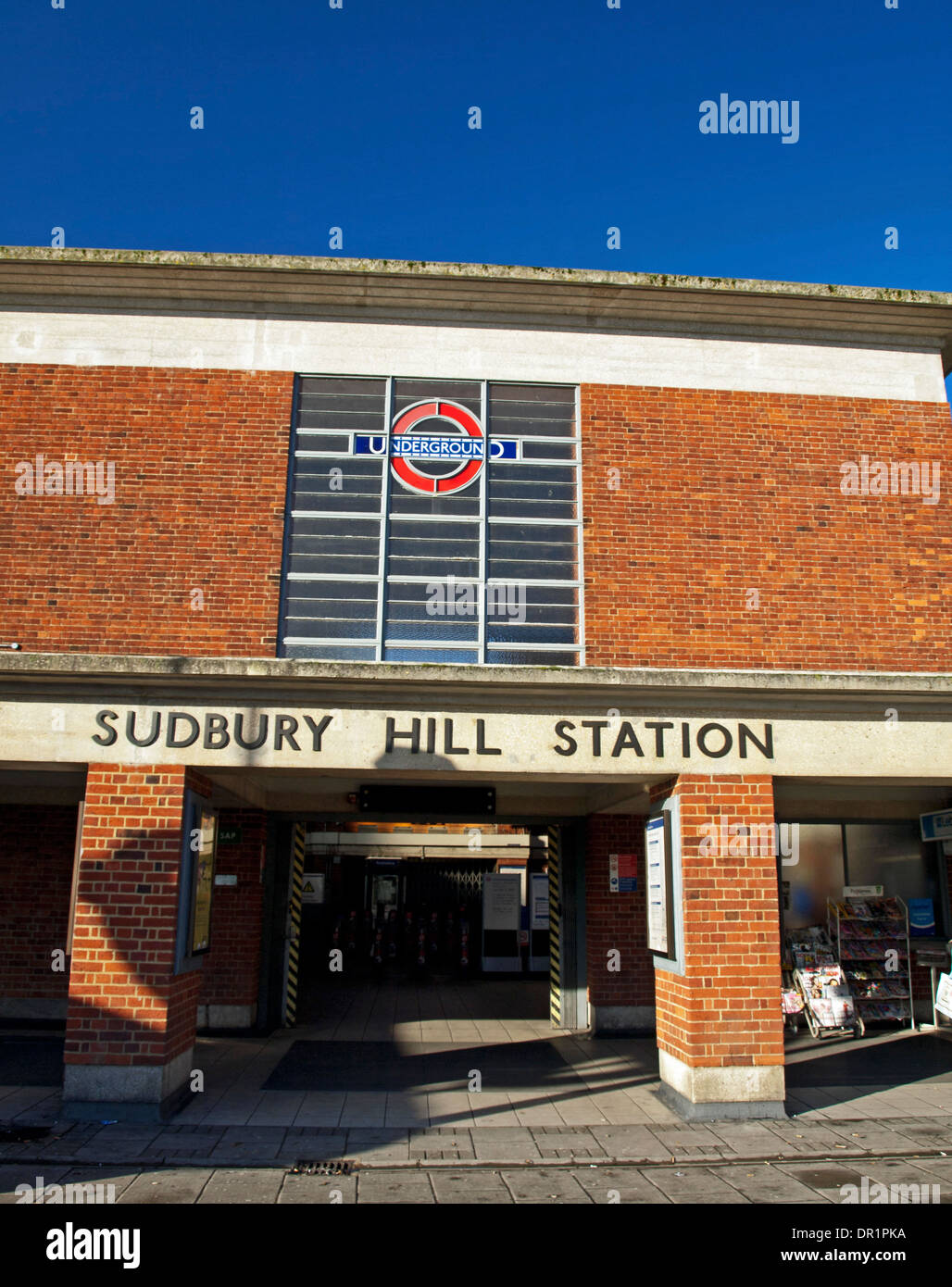 Exterior of Sudbury Hill Underground Station, designed by Charles