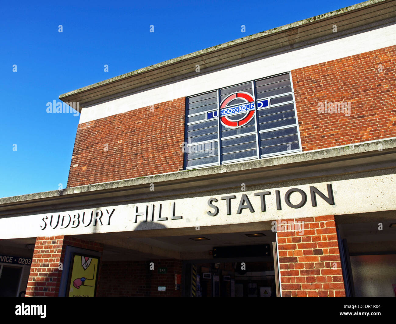 Exterior of Sudbury Hill Underground Station, designed by Charles