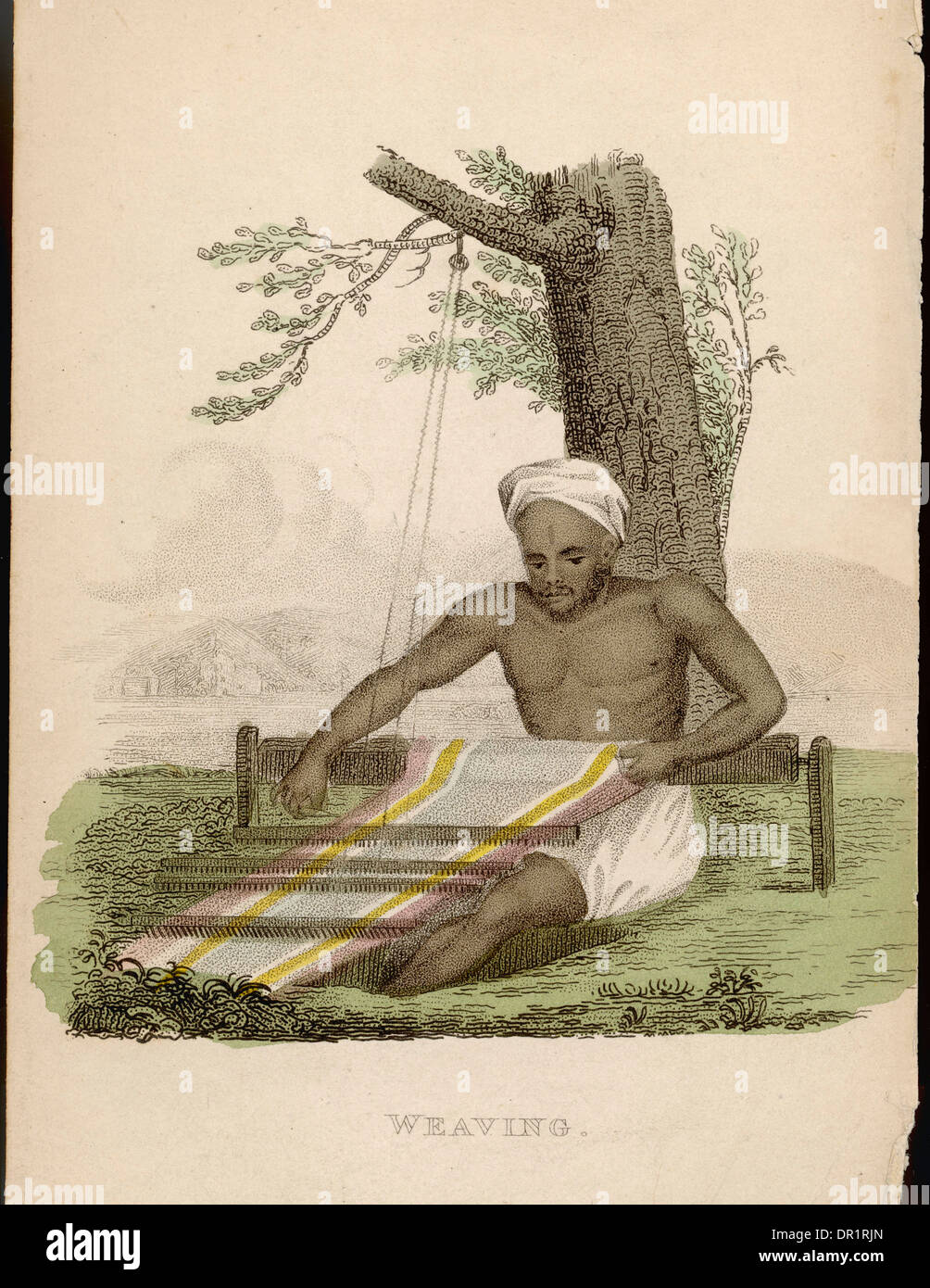 INDIAN WEAVER Stock Photo Alamy