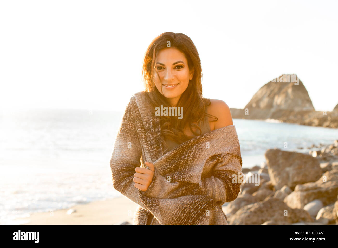 Beach sweater with holes