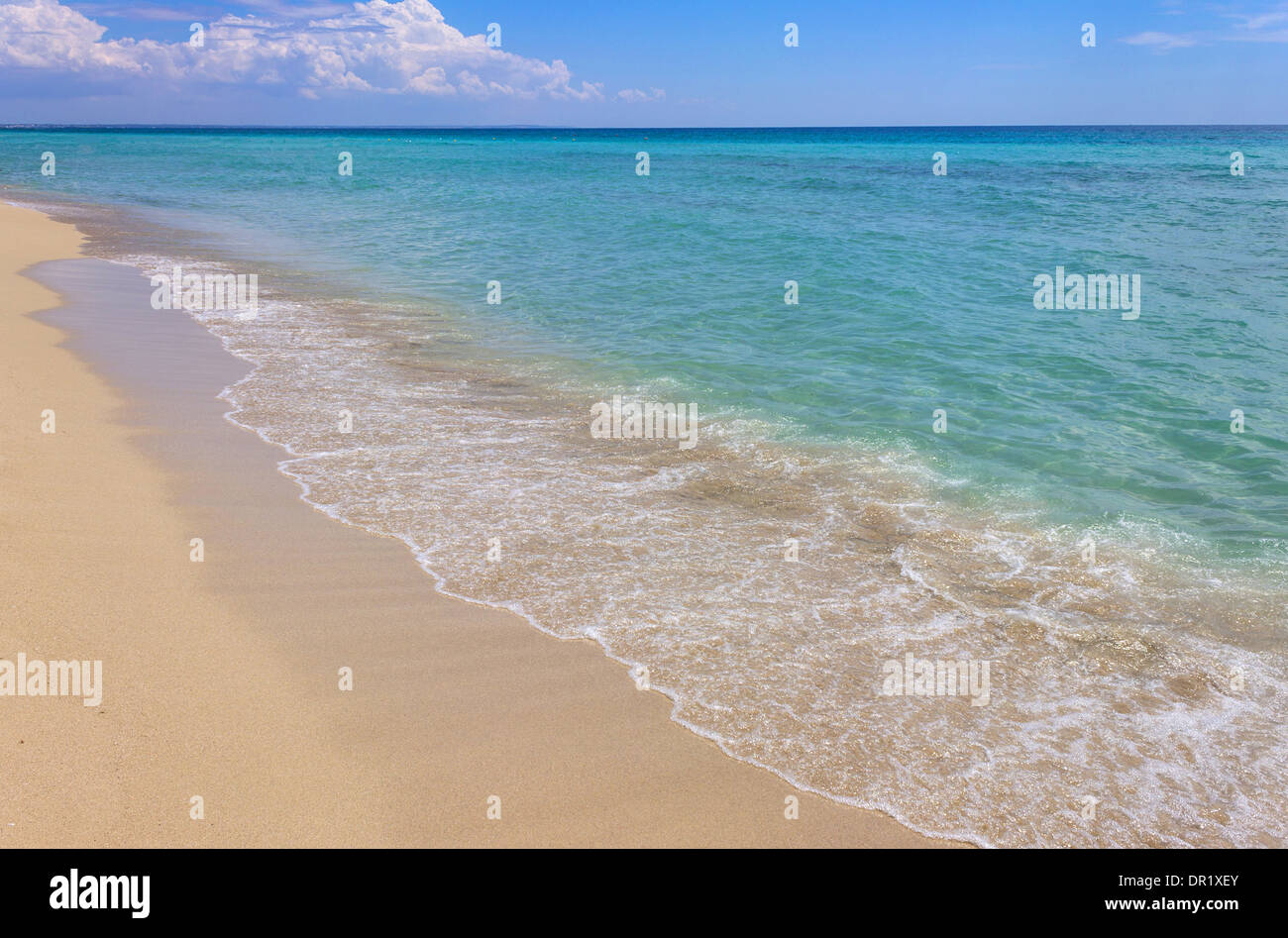 Italy Apulia Porto Cesareo Punta Prosciutto Beach Stock