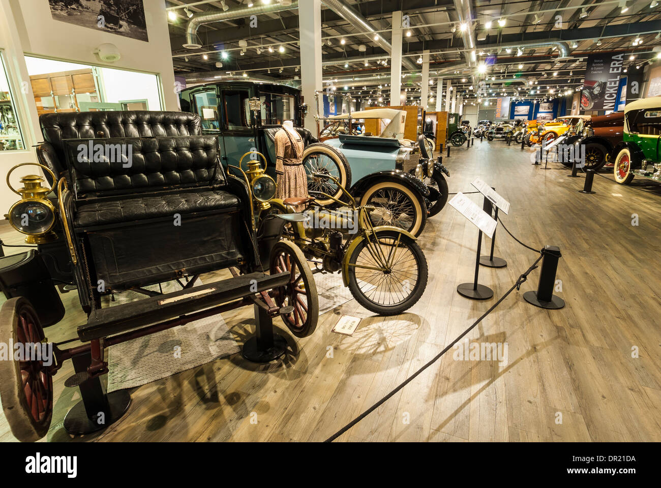 Inside the Fountainhead Antique Automobile Museum, Fairbanks, Alaska. Stock Photo
