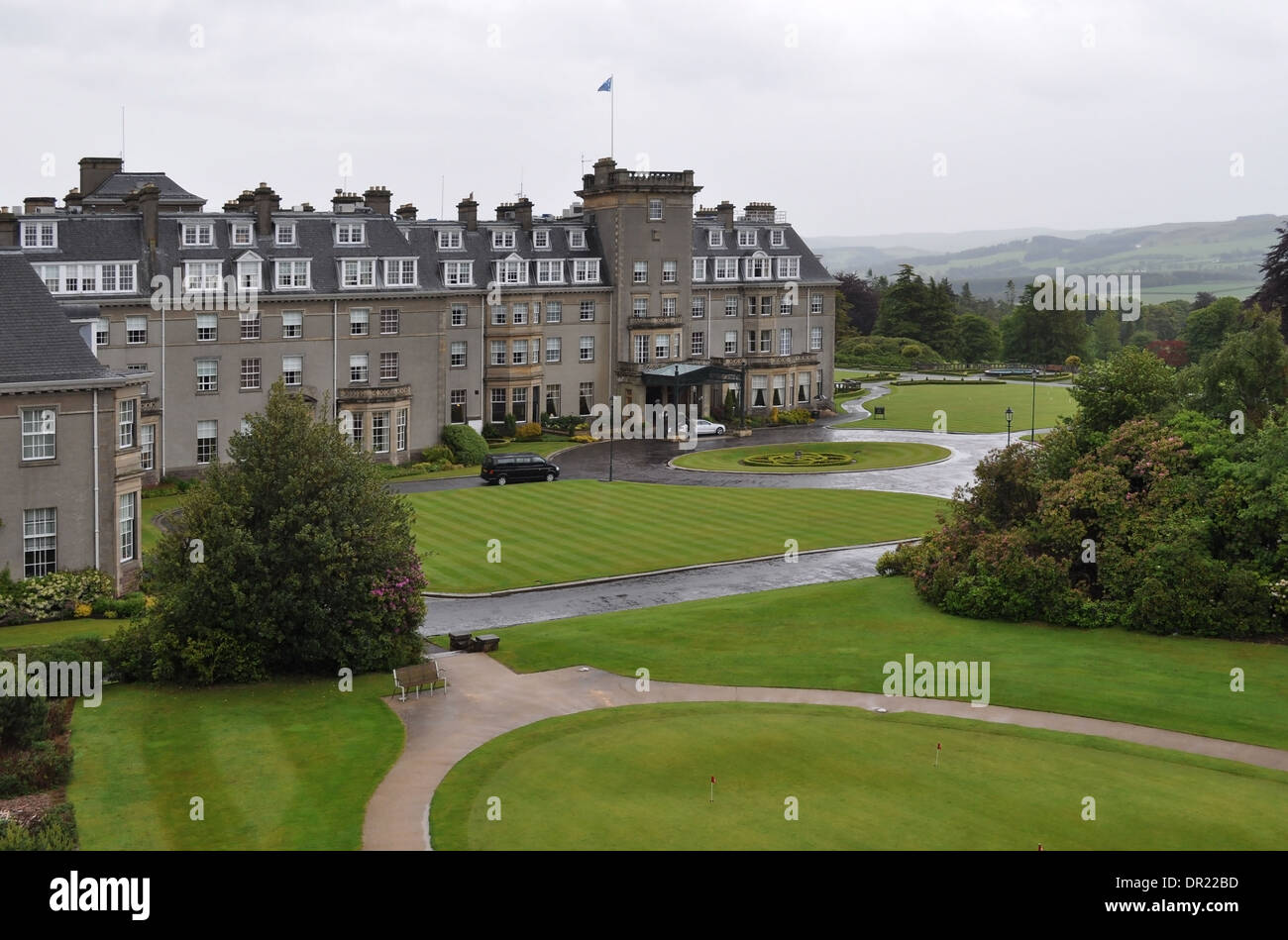 Luxury 5 star hotel Gleneagles in Scotland Stock Photo