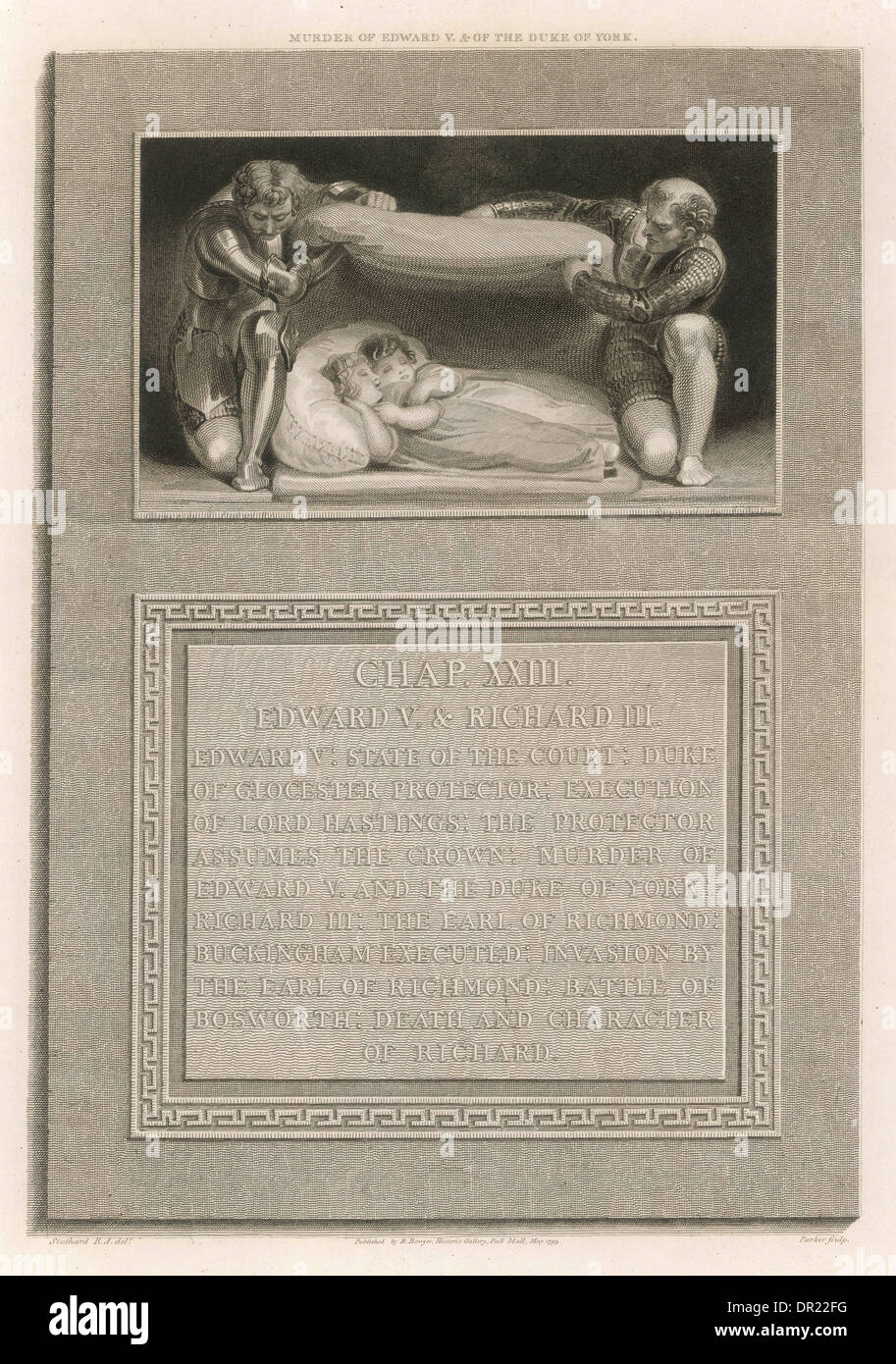 Princes in the Tower, Edward V and Richard, Duke of York Stock Photo