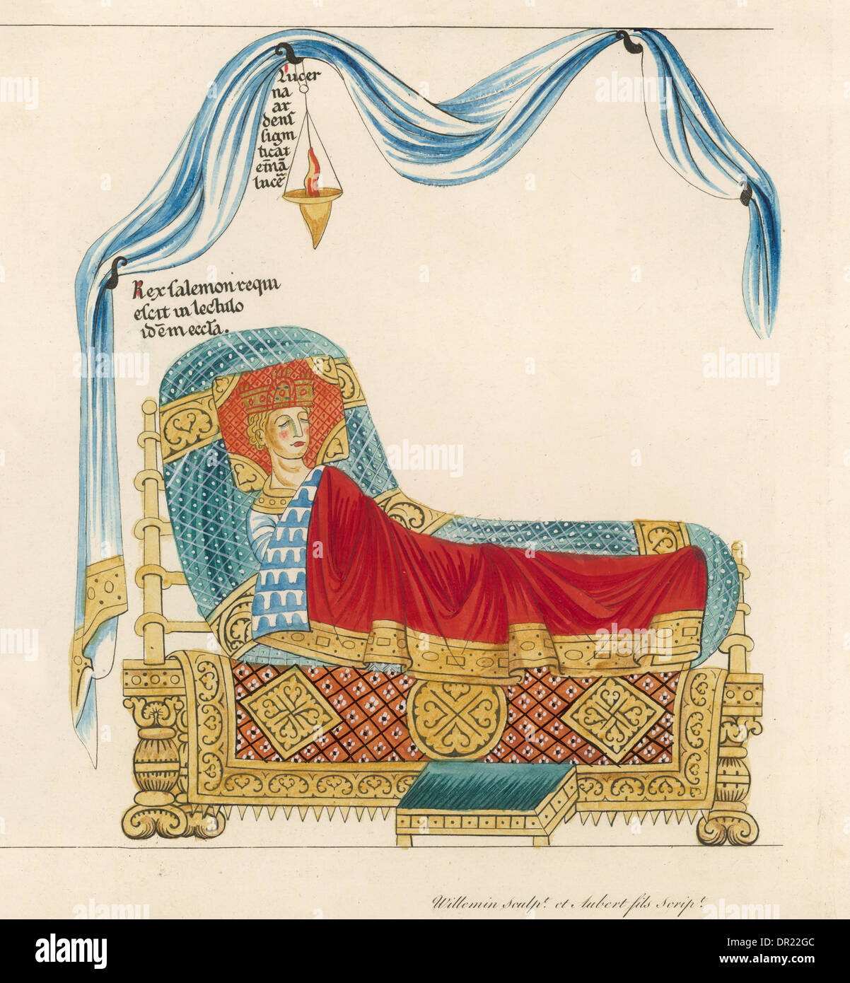 KING IN BED Stock Photo Alamy