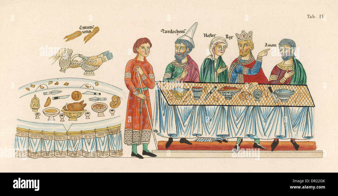 MEDIEVAL BANQUET Stock Photo