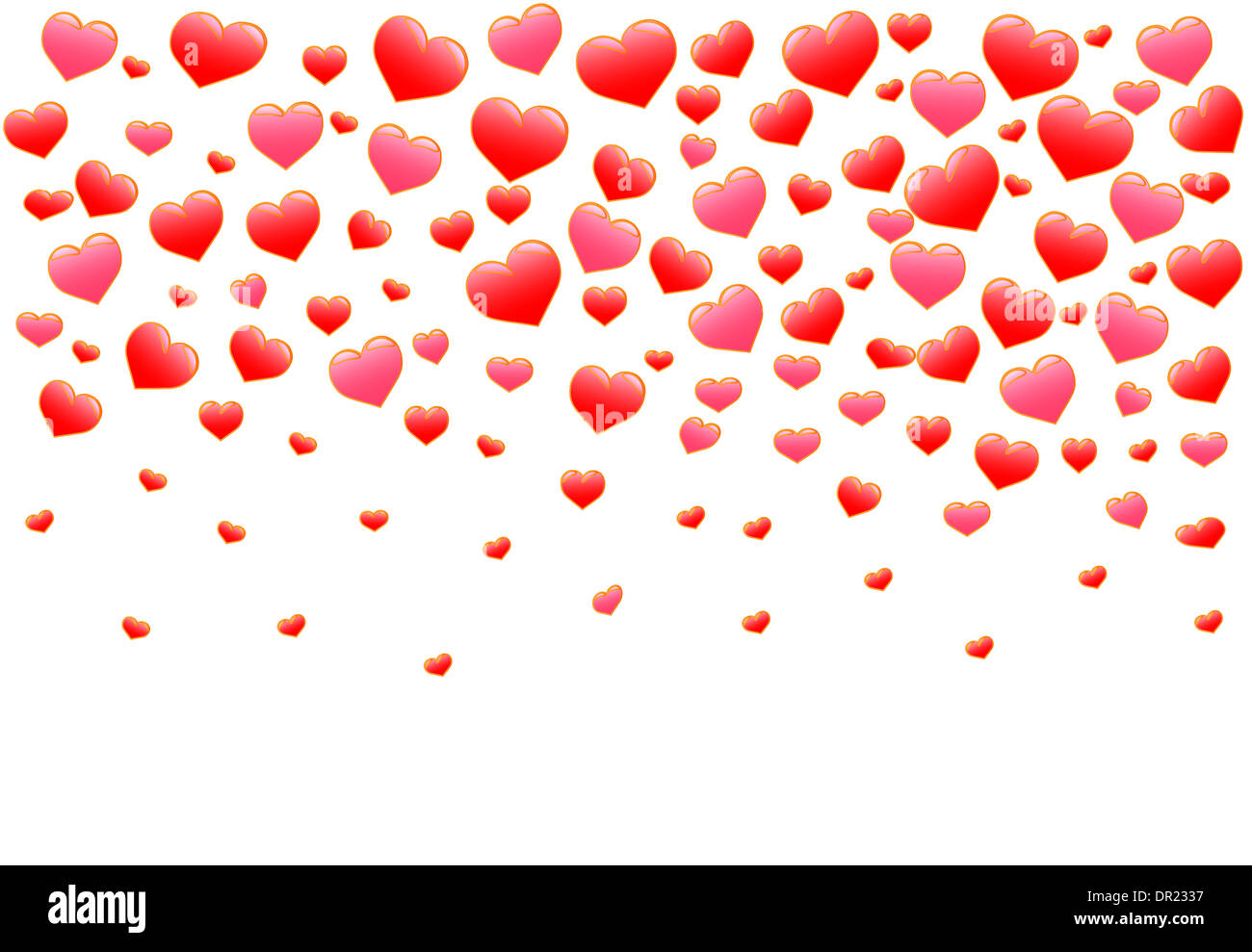 Abstract Red Hearts . vector illustration Stock Photo - Alamy