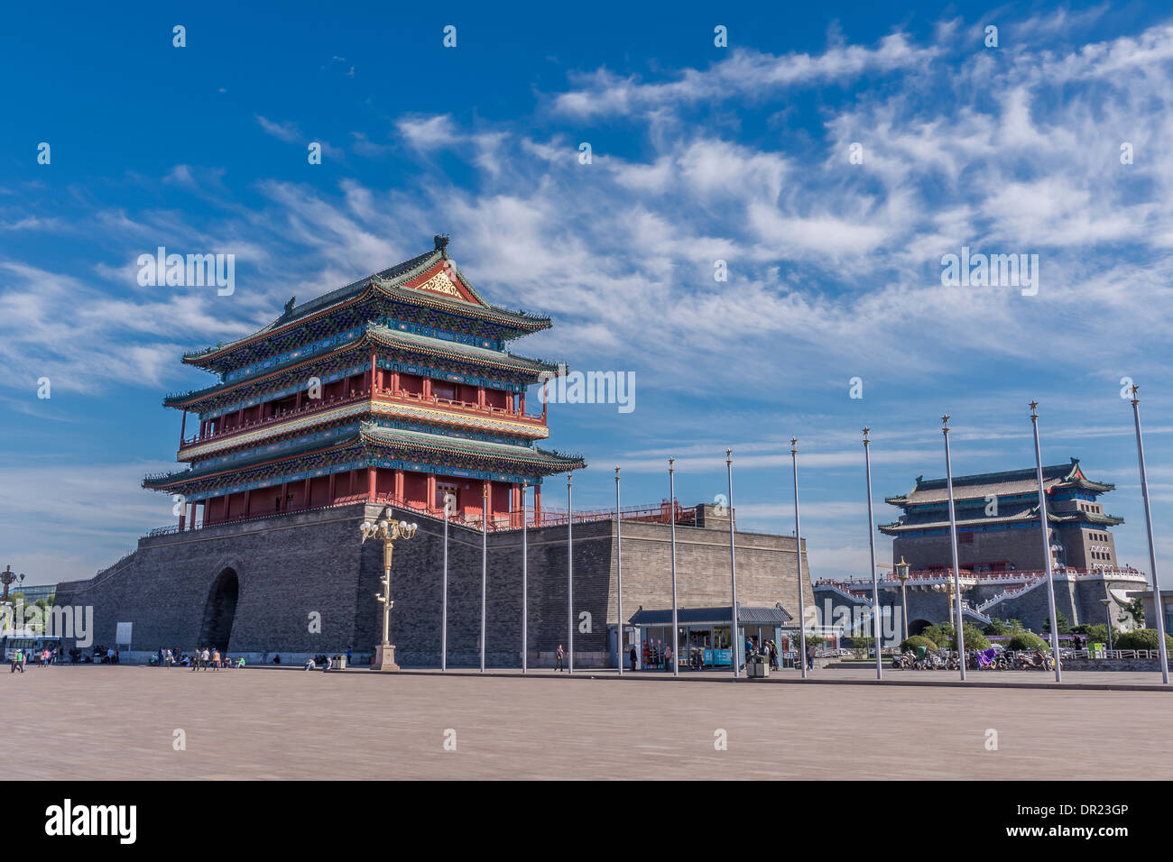 Zhengyangmen Gatehouse, Beijing, China Stock Photo