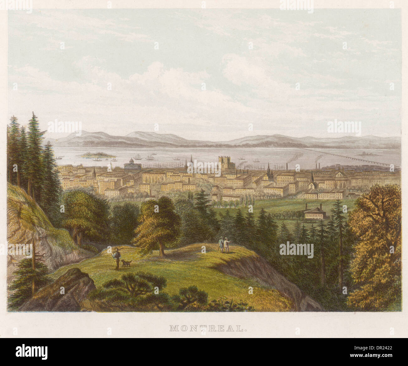 MONTREALCIRCA 1850 Stock Photo