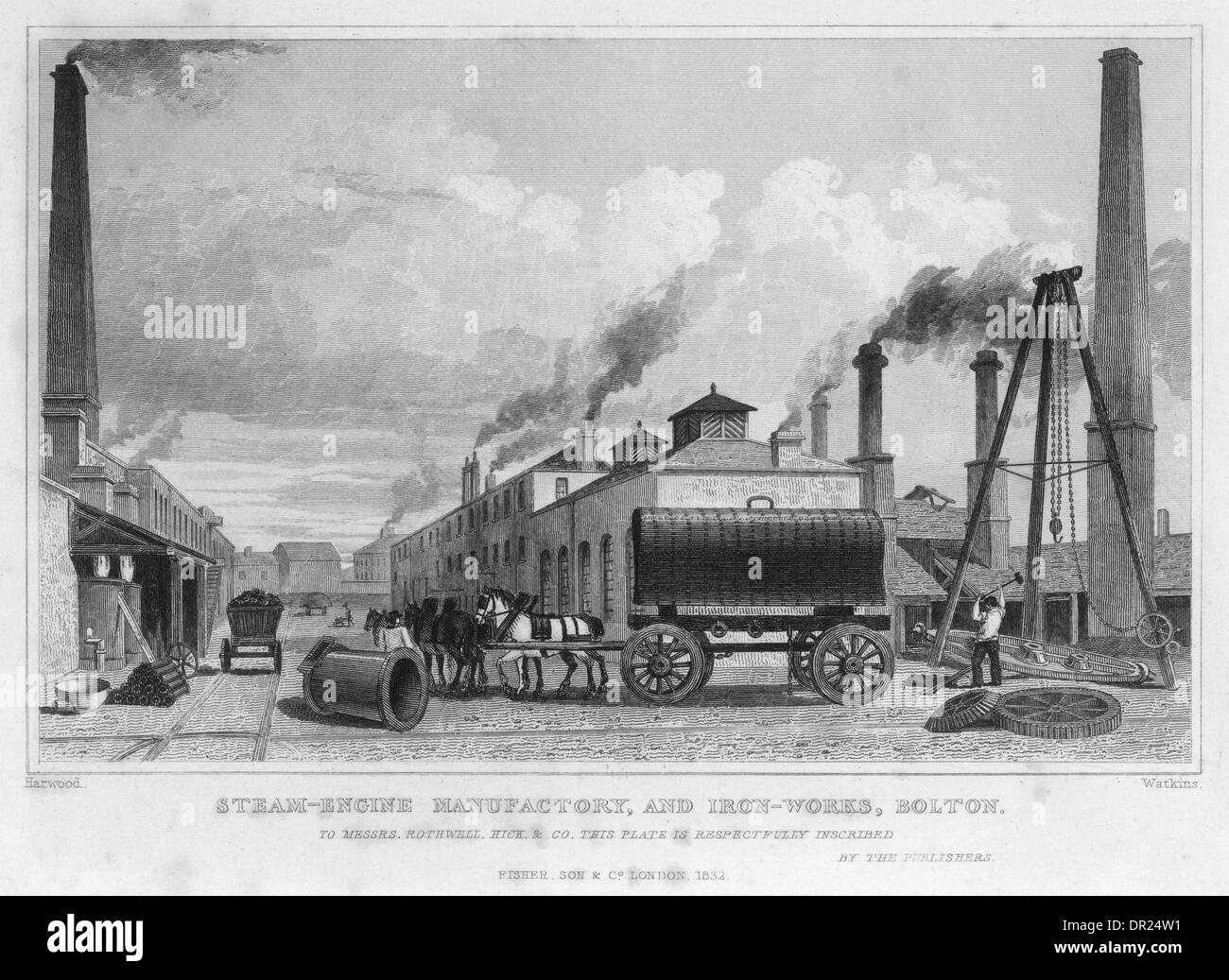 Steam Engine Industrial Revolution For Factories