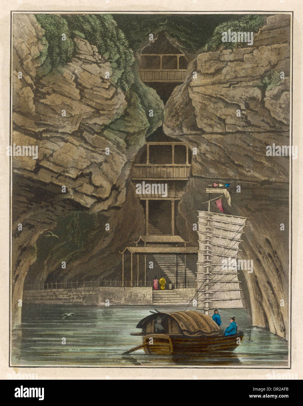 TEMPLE IN ROCK Stock Photo Alamy