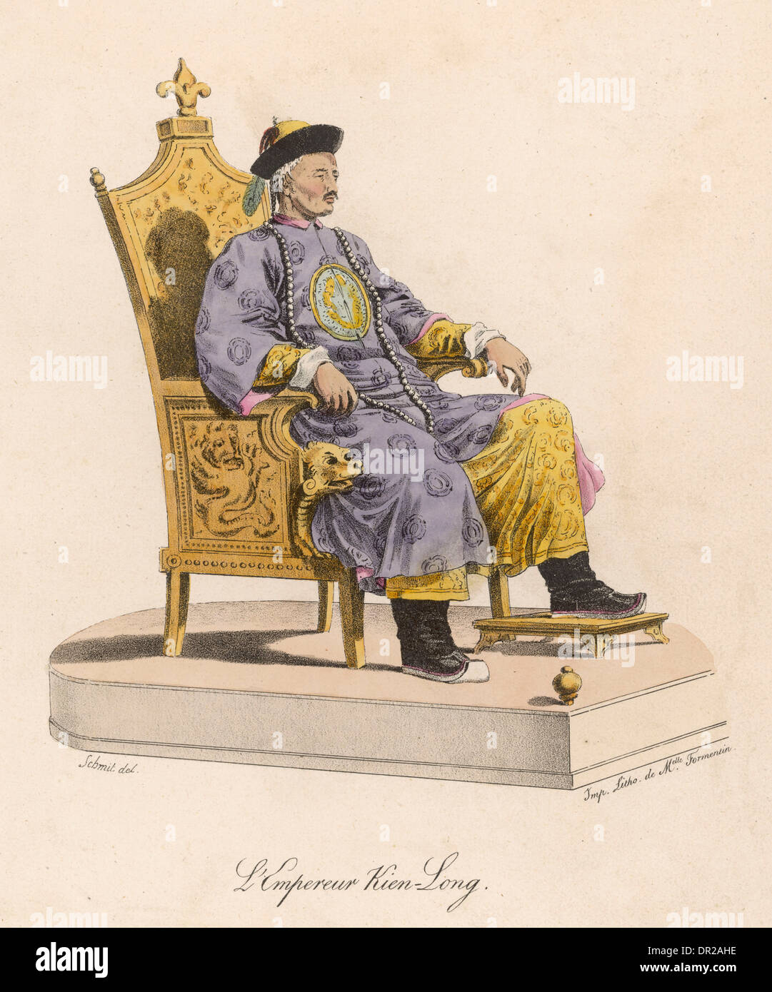 QIANLONG EMPEROR Stock Photo