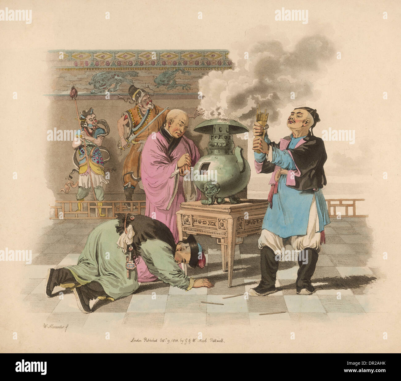BURNING INCENSE CHINA Stock Photo - Alamy