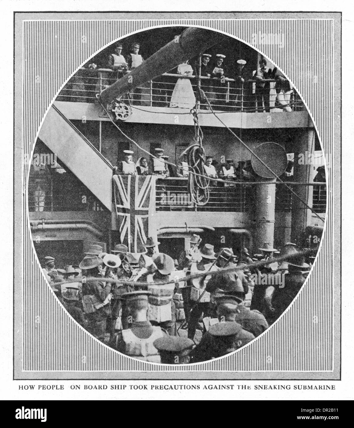 On board HMHS Britannic cruise ship Stock Photo