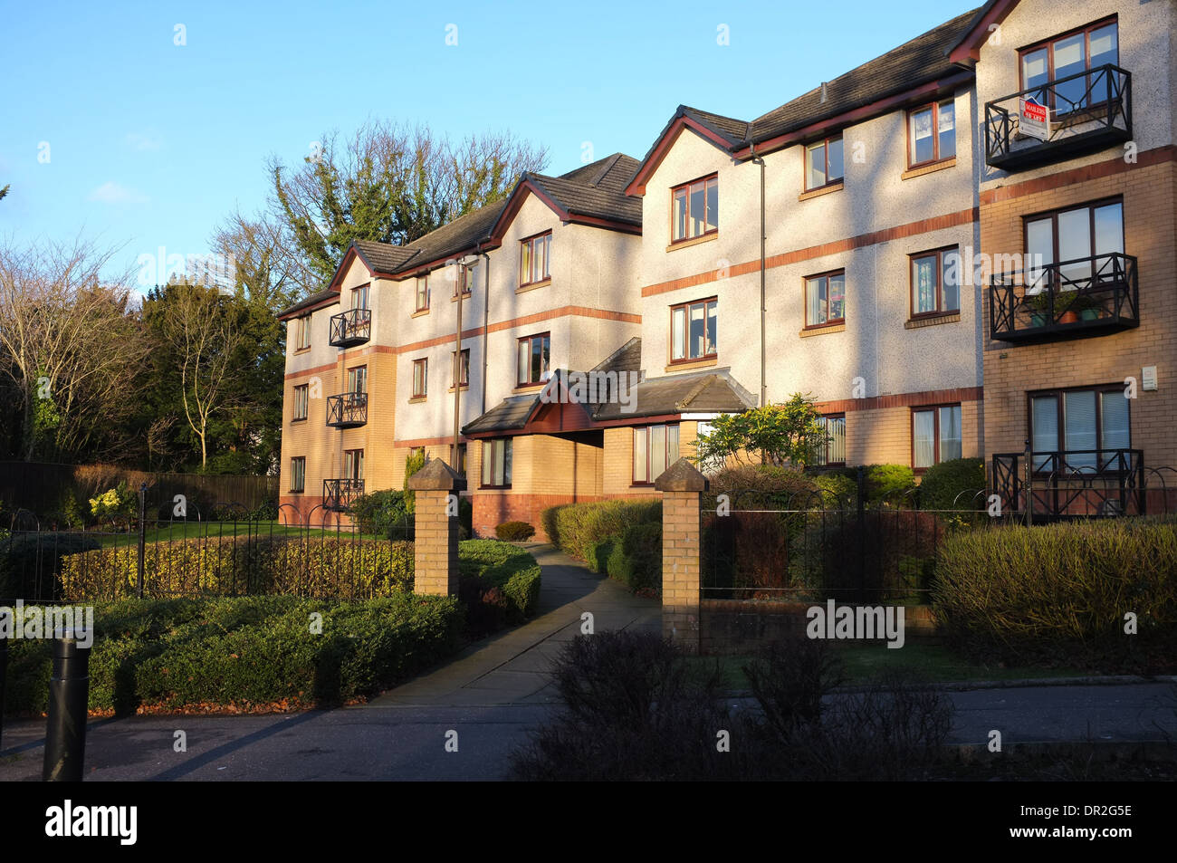 A block of flats in Stirling, UK, Scotland Stock Photo Alamy