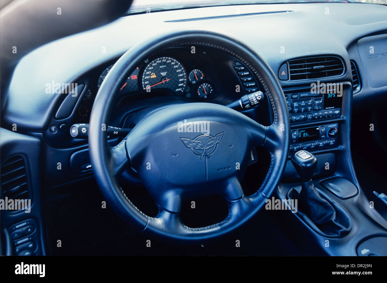 Chevrolet Corvette C5 Z06 Model 2001 Red Interior View