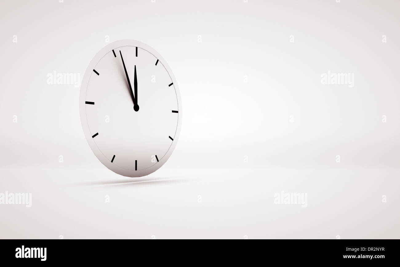 Abstract picture presenting big white clock Stock Photo Alamy