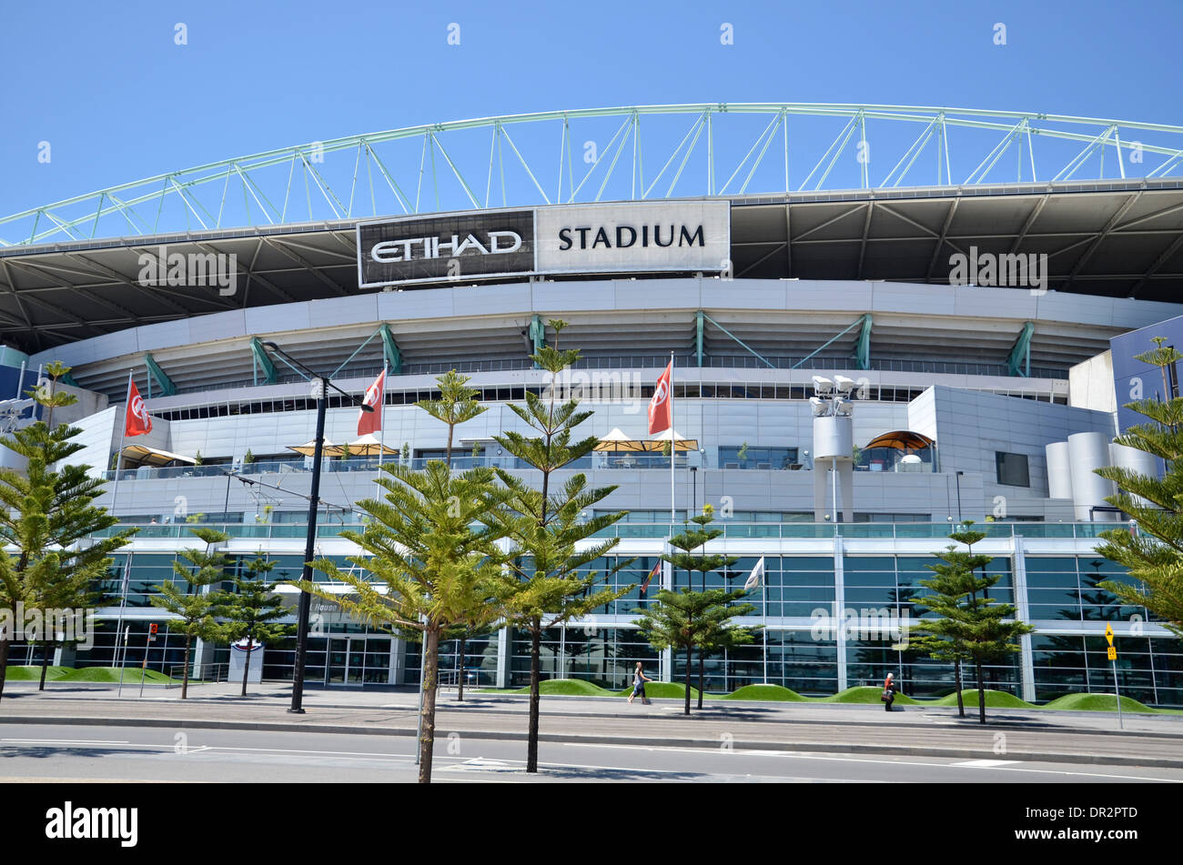 The Etihad (Docklands Stadium) In Melbourne's Docklands Stock Photo - Alamy