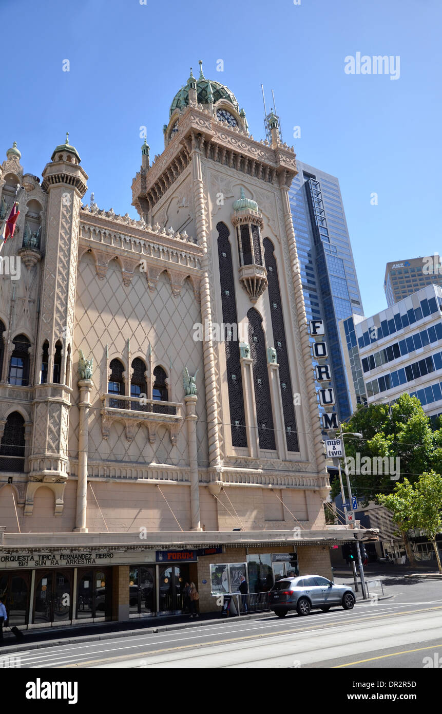 The Forum Theatre on Flinders Street, Melbourne, Victoria, Australia Stock Photo