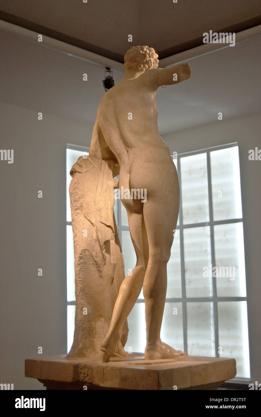 Hermes of Praxiteles,  Archaeological Museum of Olympia, Greece Stock Photo