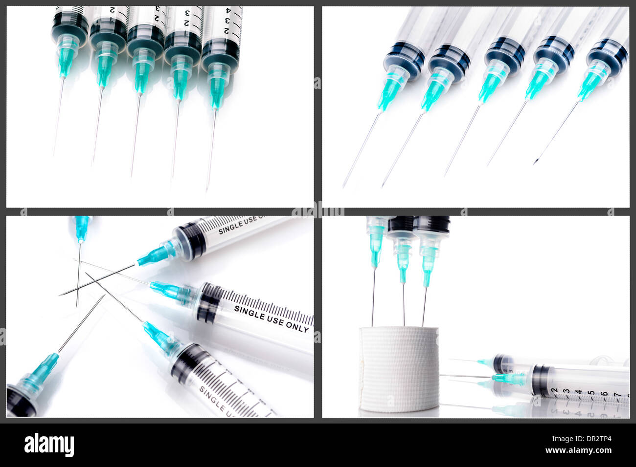 Medical syringe set Stock Photo Alamy