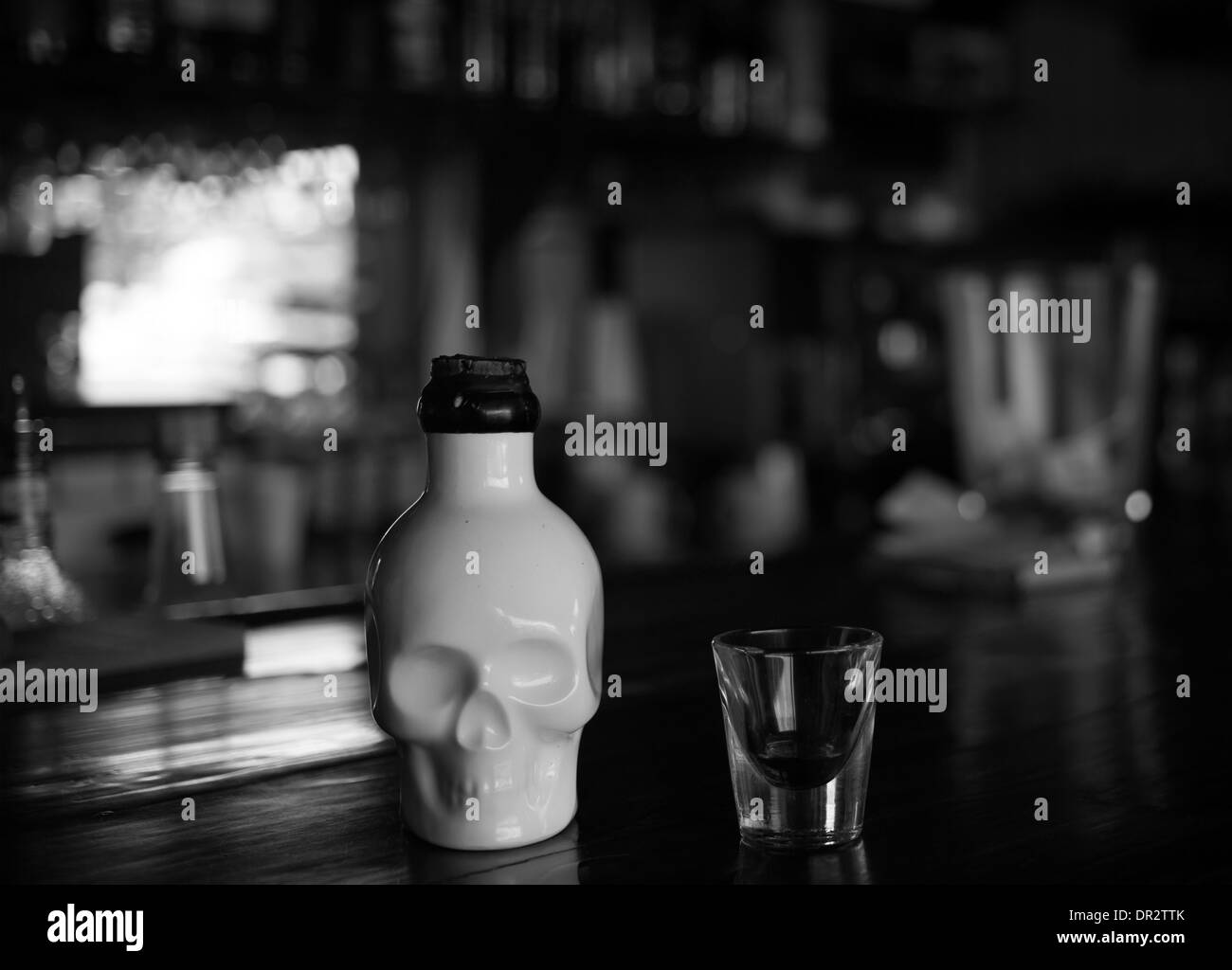 A glass of rum Stock Photo Alamy