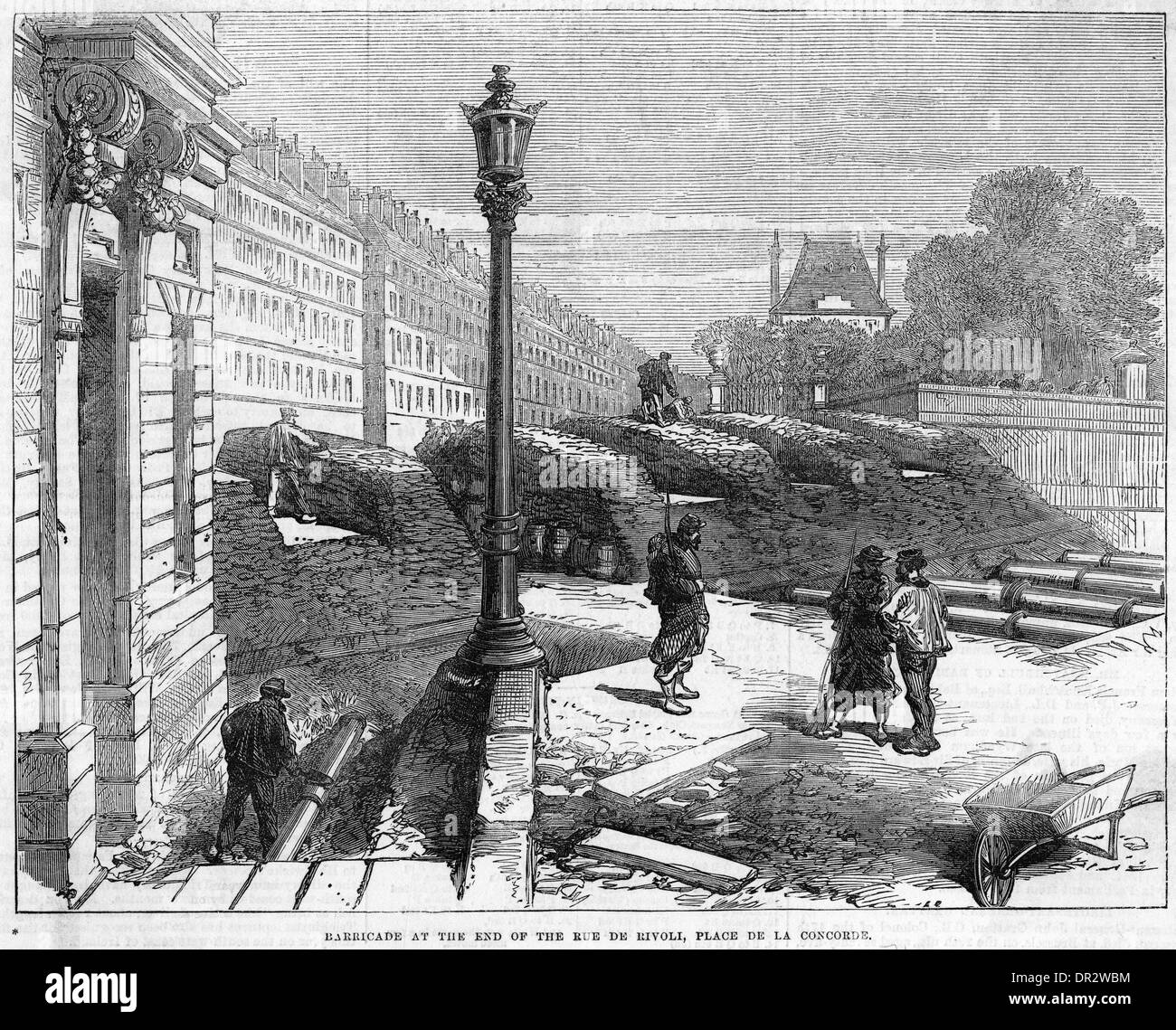 MASSIVE BARRICADE Stock Photo