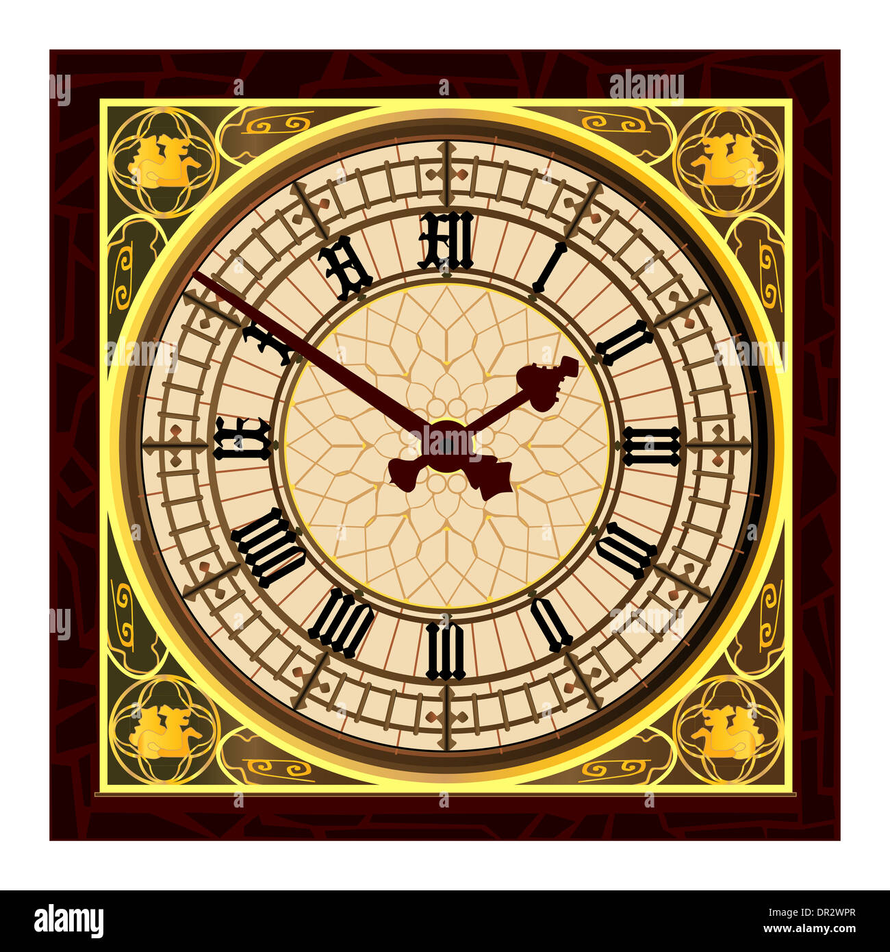 The clock face of the London icon Big Ben Stock Photo Alamy