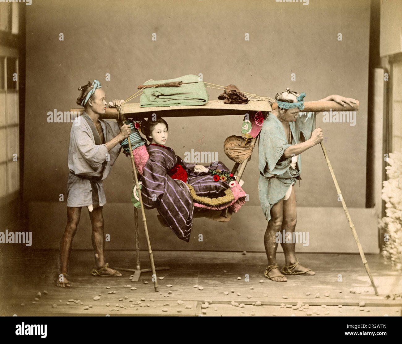 Palanquin hires stock photography and images Alamy