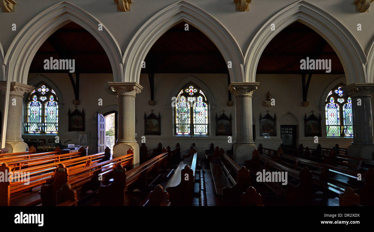 interior of st mary's catholic church, warwick, queensland Stock Photo