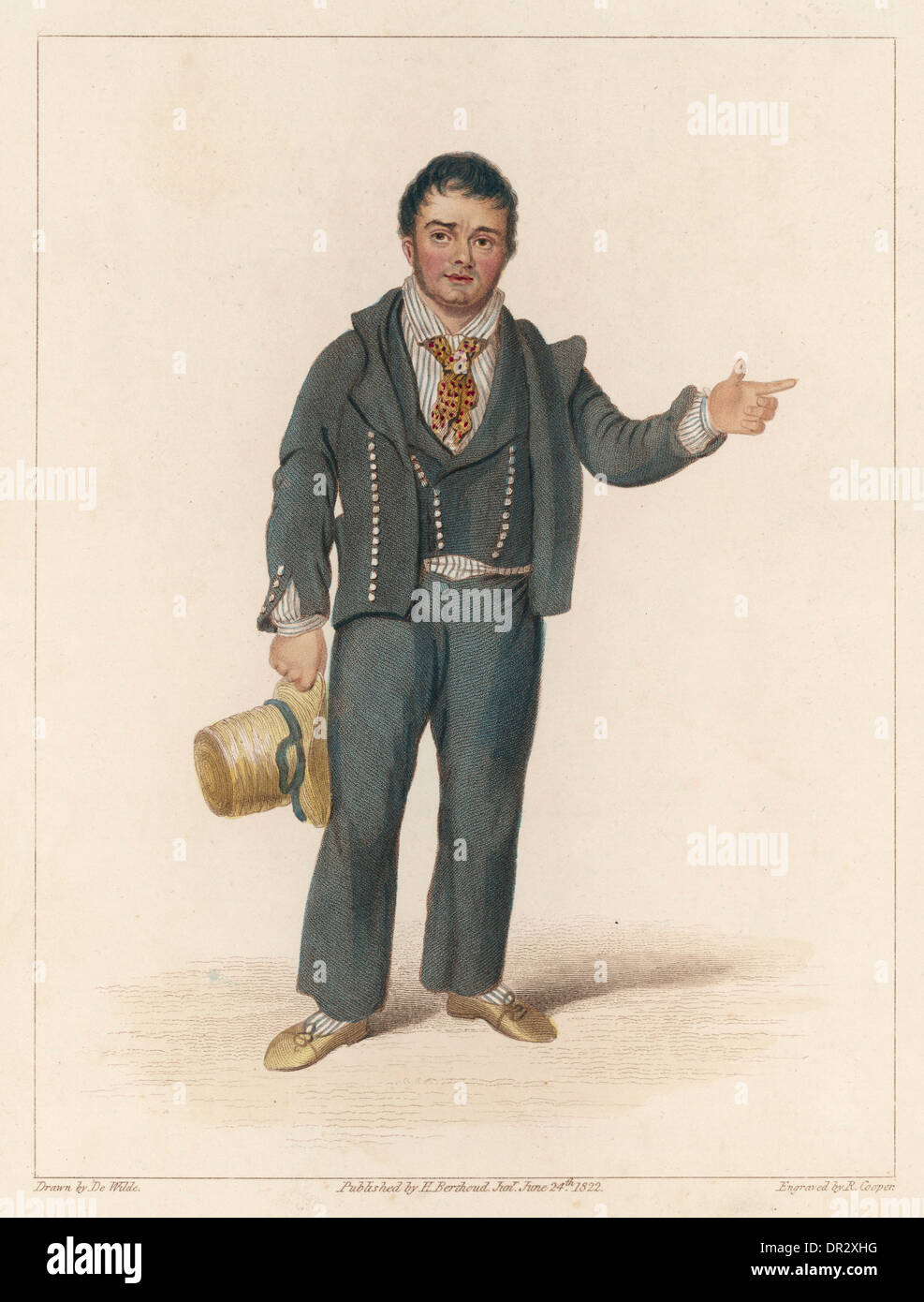 NAVY SEAMAN OF 1822 Stock Photo