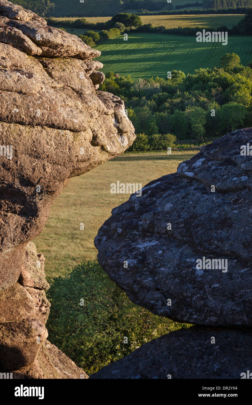 A shot from the rocks at Heltor in the early evening. Stock Photo