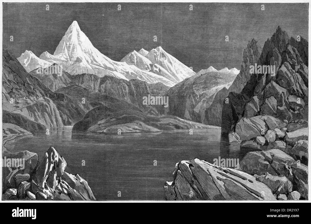 The himalayas Black and White Stock Photos & Images - Alamy