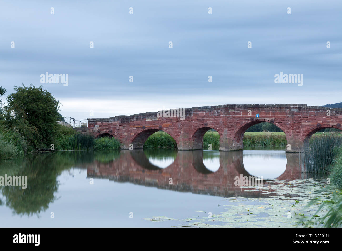 Eckington bridge on the river Avon in Worcestershire Stock Photo