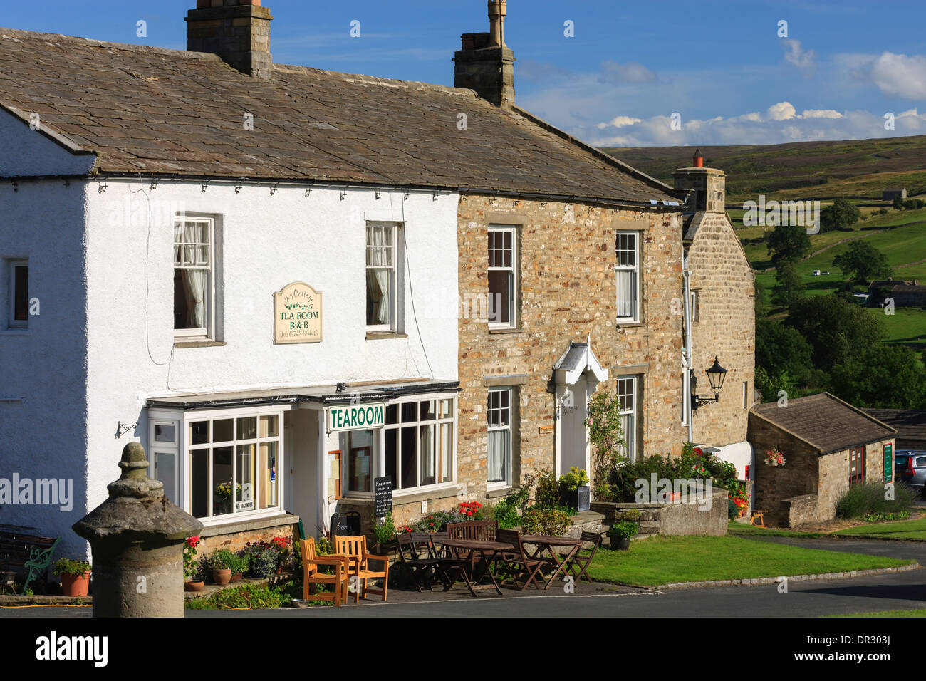 Reeth Swaledale Yorkshire Dales North Yorkshire England Stock Photo