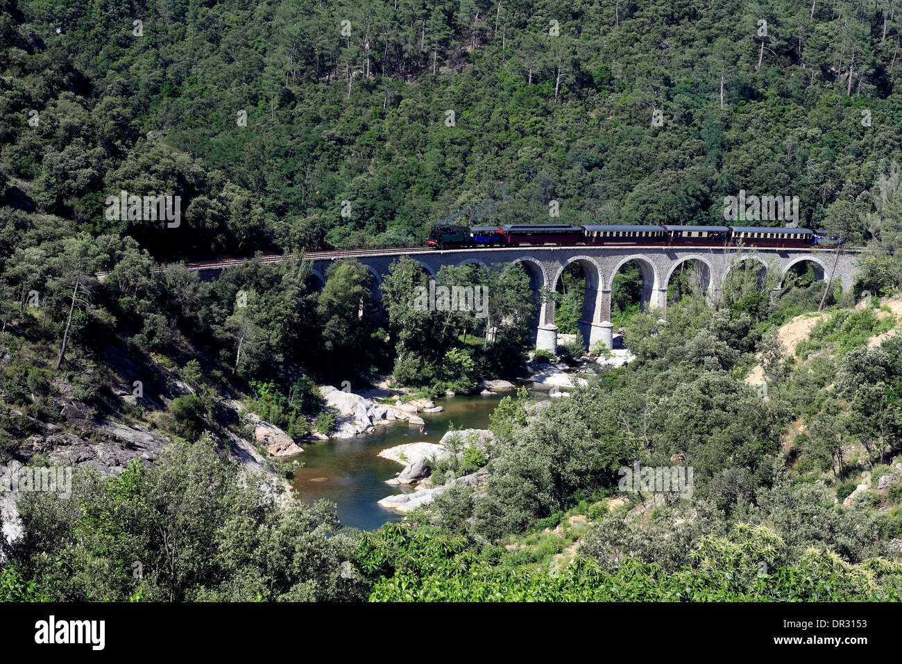 Steam train of the Cevennes, line Anduze to St Jean Du Gard, Languedoc  Roussillon, France Stock Photo - Alamy