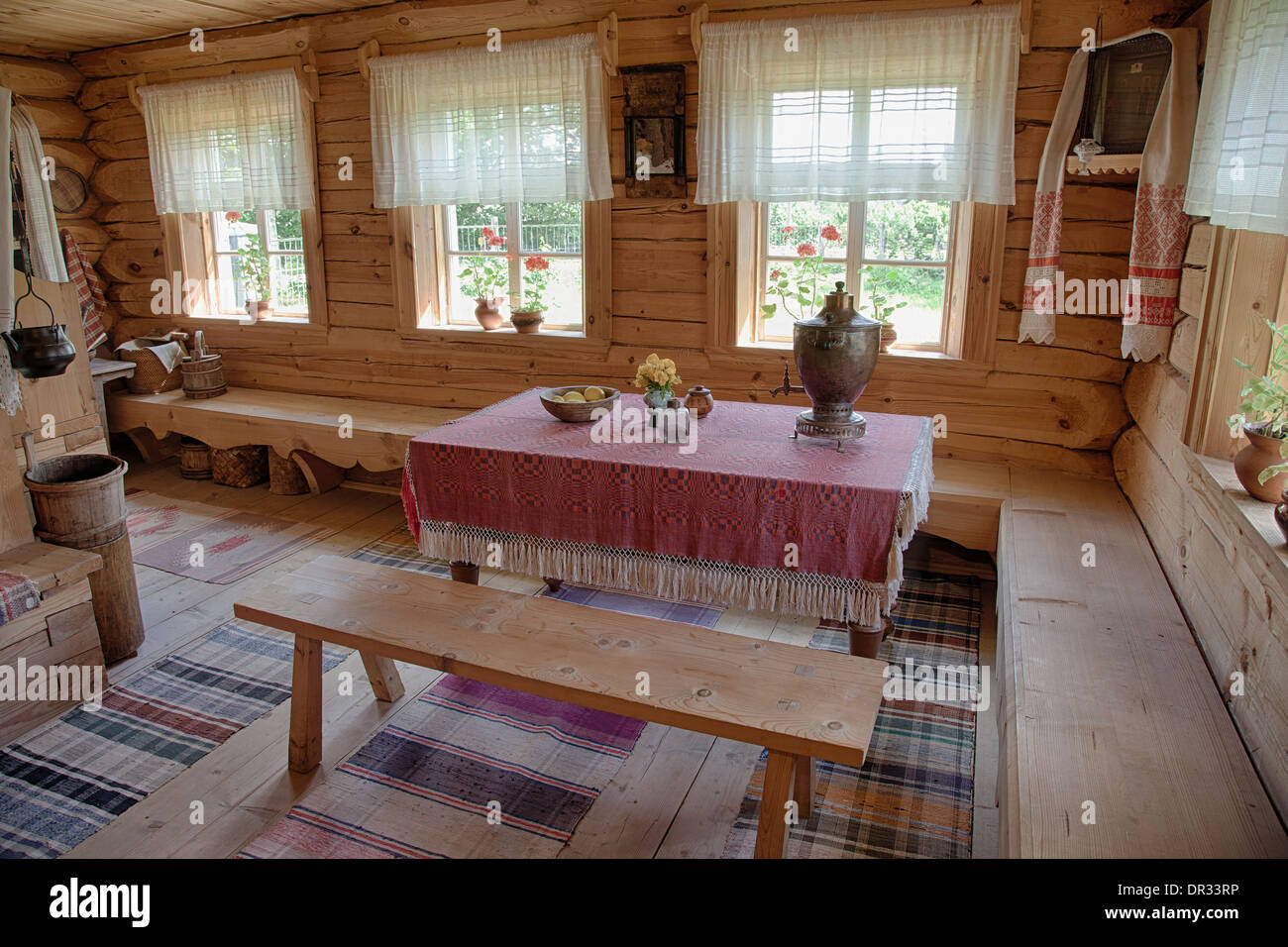 Interior room russian rural house hi-res stock photography and images -  Page 2 - Alamy