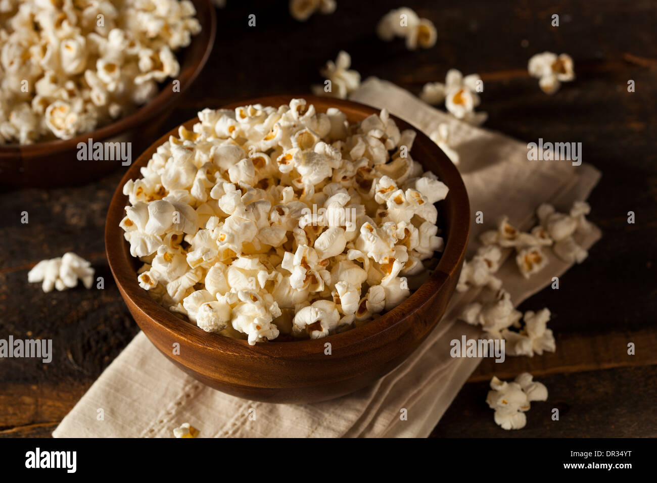 Healthy Buttered Popcorn with Salt in a Bowl Stock Photo Alamy
