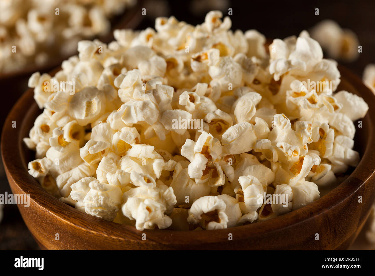 Healthy Buttered Popcorn with Salt in a Bowl Stock Photo Alamy