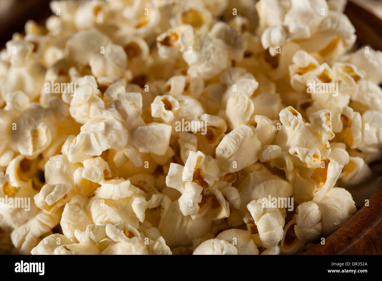 Healthy Buttered Popcorn with Salt in a Bowl Stock Photo Alamy