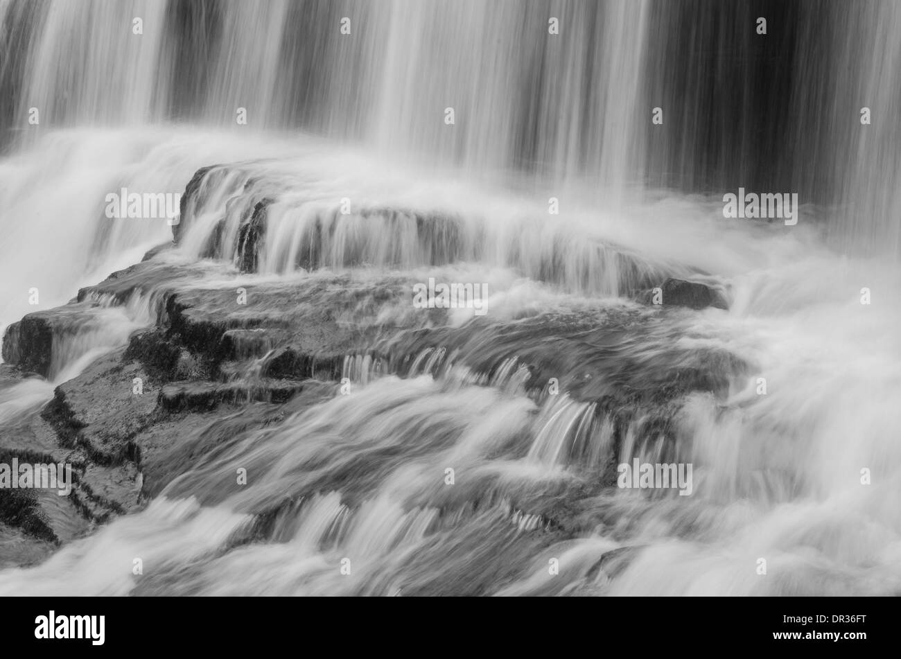 Brecon Beacon waterfall. Stock Photo