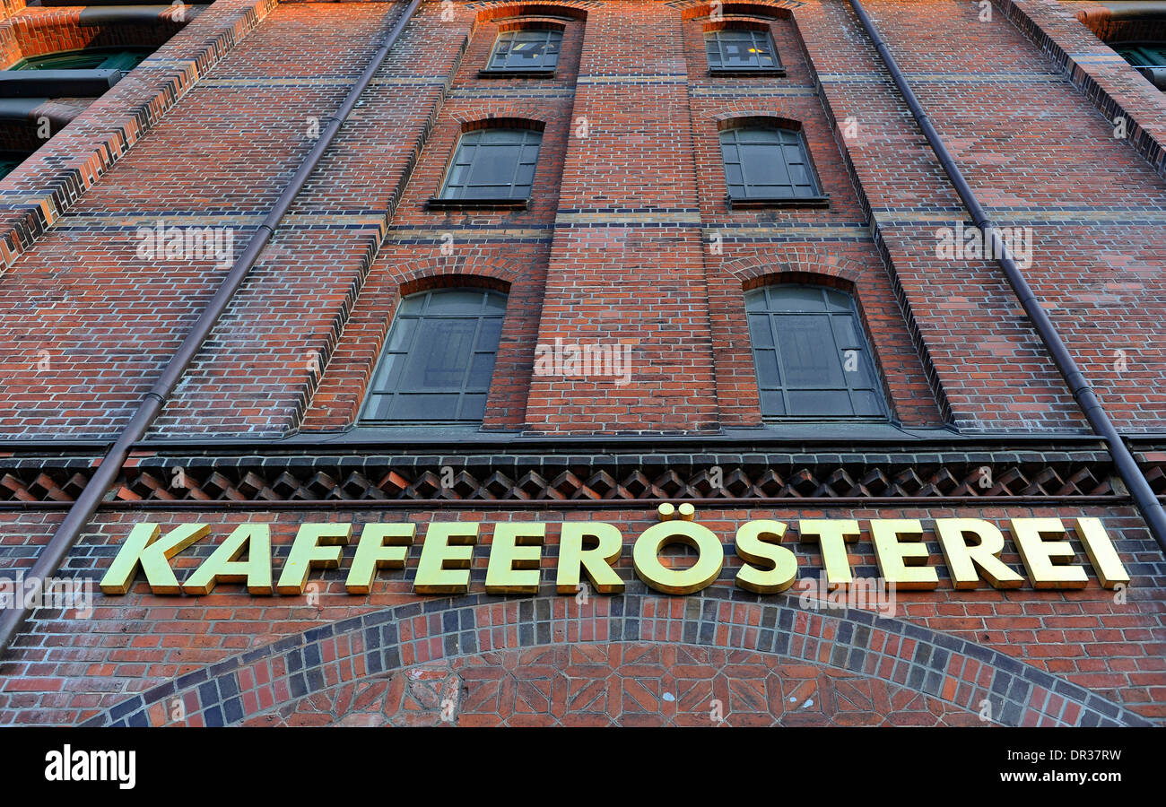 Kaffeeroesterei Coffee Roaster Museum in the historic Speicherstadt odl  warehouse district Hanseatic city of Hamburg Germany Stock Photo - Alamy