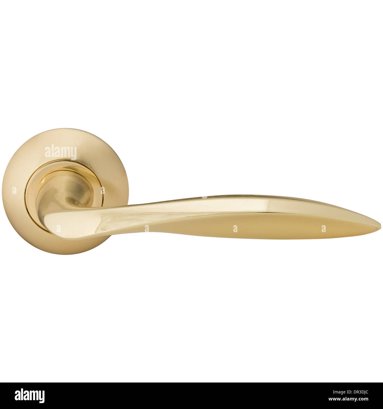 Classic door handle side view isolated on white Stock Photo Alamy