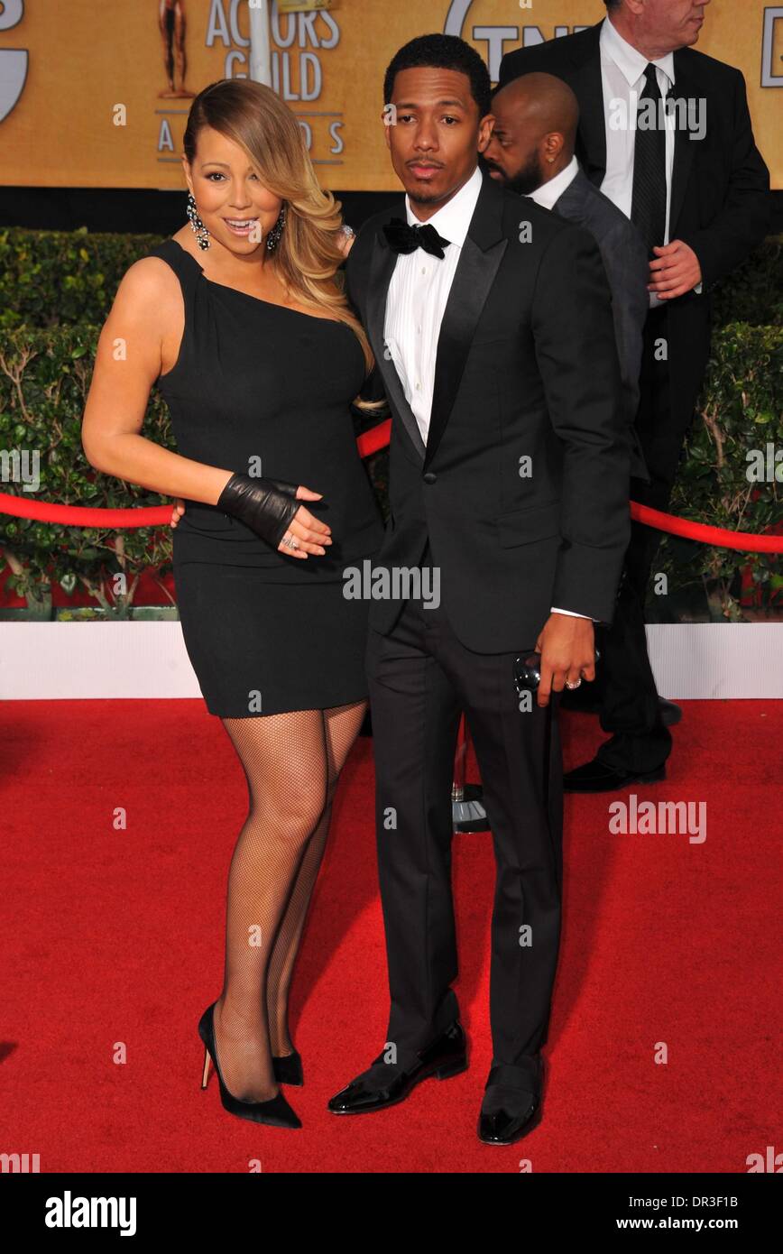 Los Angeles, CA, USA. 18th Jan, 2014. Mariah Carey, Nick Cannon in the ...