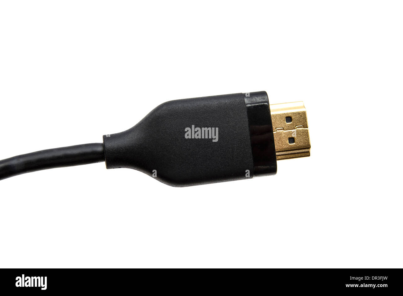 HDMI cable isolated on white background Stock Photo