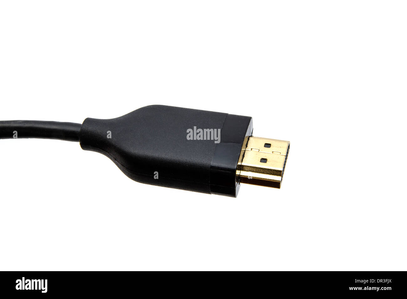 HDMI cable isolated on white background Stock Photo