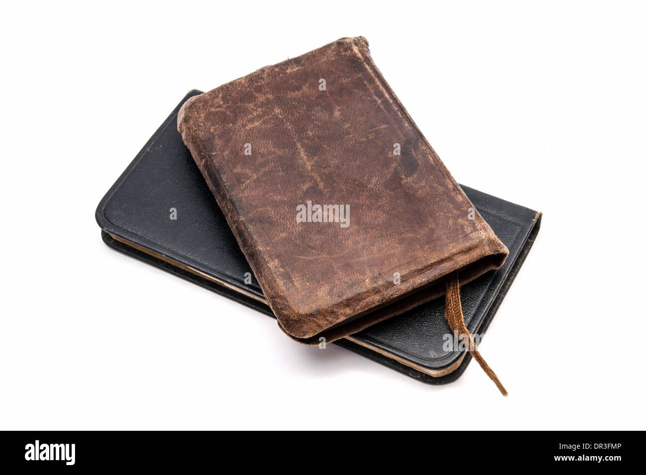 Old books isolated on white background Stock Photo - Alamy